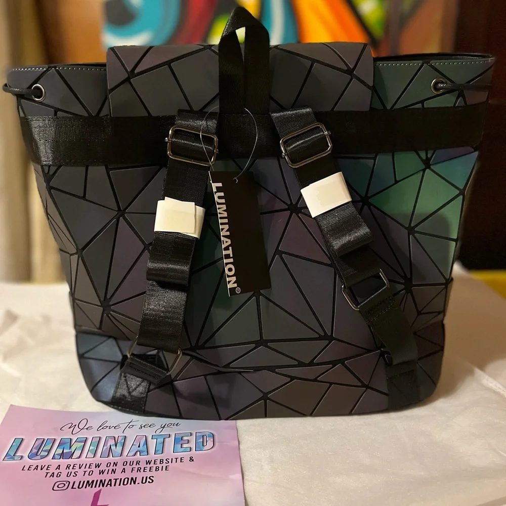 Lumination Holographic Backpack still in bag with tags never been used - Picture 8 of 8
